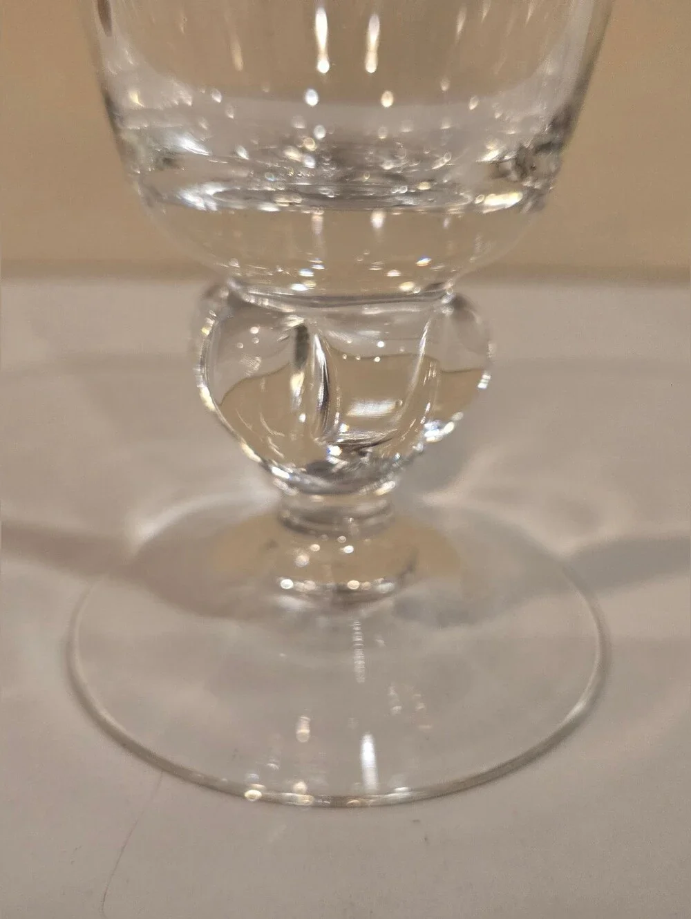 Vintage Astrid Five Lobe Stem Wine Or Water Goblet Made In Sweden X3